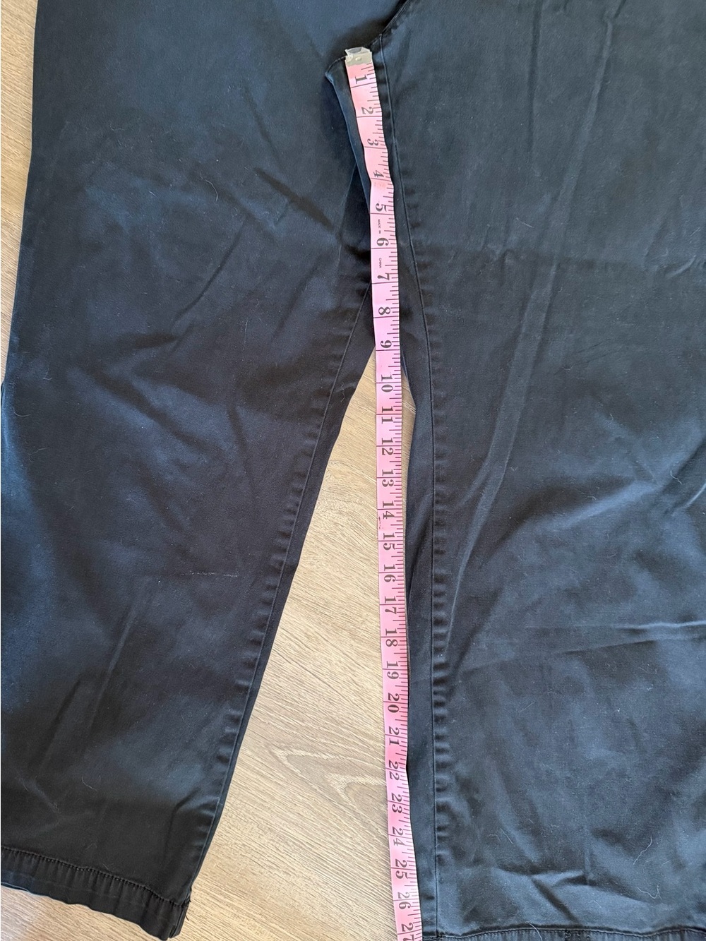 Venezia Black Straight-Leg Pants Size 24 - Picture 4 of 4